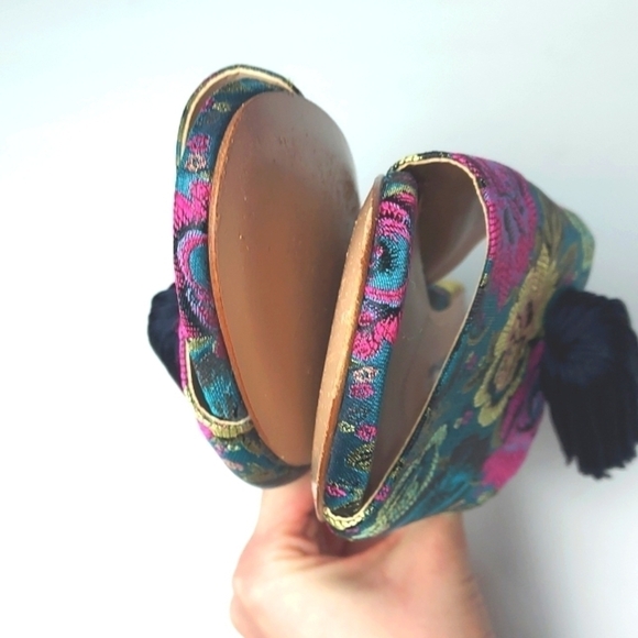 Charles David Sashay Sandal w/Tassel Colorful Slide Size 7.5 - Picture 11 of 16